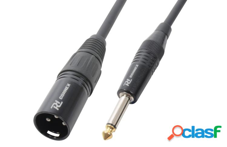 Pd connex 176.634 cx38-8 cable xlr macho-jack 6.3 mono 8.0m