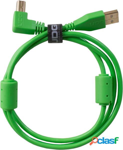 Udg u95006gr - ultimate audio cable usb 2.0 a-b green angled 3m