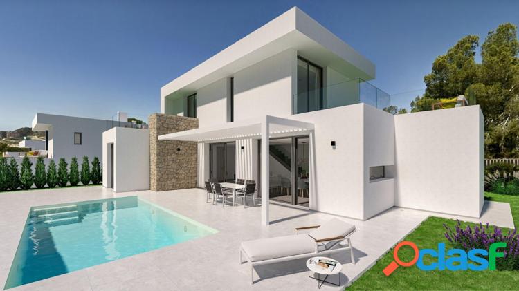 VILLAS DE OBRA NUEVA EN FINESTRAT CON VISTAS AL MAR