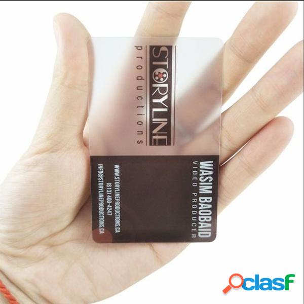 (300pcs/lot) custom business transparent card,transparent matte card,plastic business card printing (300pcs/lot) custom business transparent card,transparent matte card,plastic business card printing