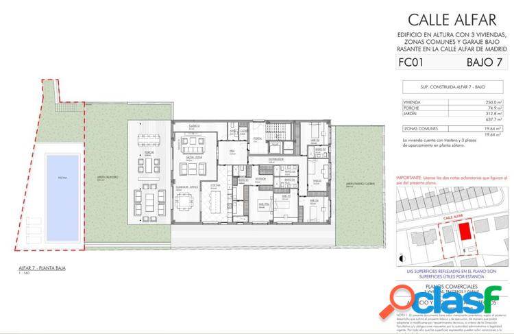 Aravaca-Valdemar/xc3/xadn / Proyecto singular de 6 viviendas en urbanizaci/xc3/xb3n privada con piscina. 6