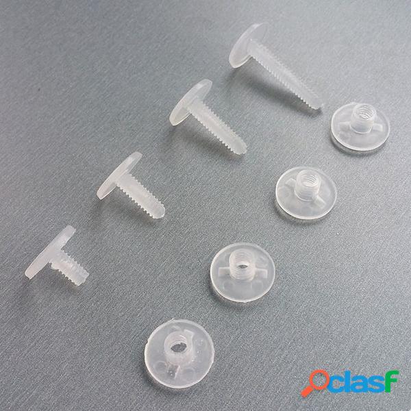 Environmental plastic binding corrugated nut fasteners screws for nylon binder post lock buon rivet studs 4 heights 10000sets
