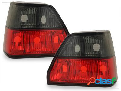 Focos faros traseros vw golf ii 83-92 rojo/ahumado