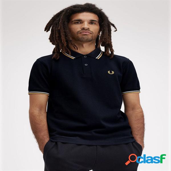 Polo navy/ecru/honeyc fred perry