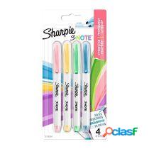 Subrayador de texto Sharpie Snote - BlÃster de 4 unidades