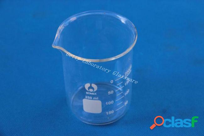Wholesale- 250 ml lab glass beaker, with wide mouth, pyrex glass material
