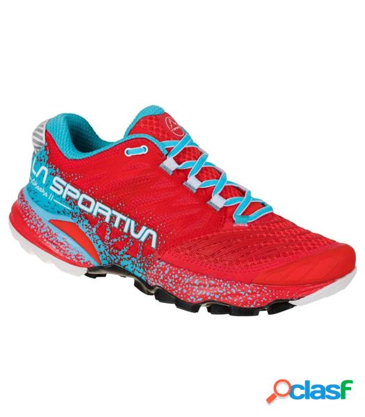 Zapatillas La Sportiva Akasha II Mujer Hibiscus Malibu Blue 37.5