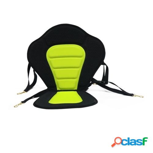Asiento de kayak Asiento de tabla de remo con respaldo Asiento de kayak acolchado impermeable y respaldo con correas ajustables para kayak y pesca