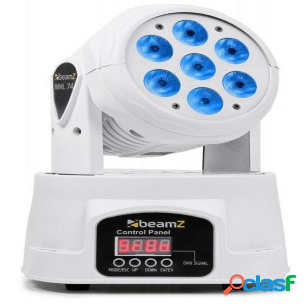Beamz 150.519 cabeza movil wash 70w mhl-74 blanca
