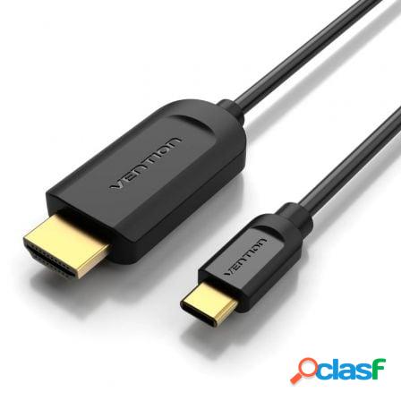 Cable conversor hdmi 1.4 4k vention cgubh/ usb tipo-c macho - hdmi mac