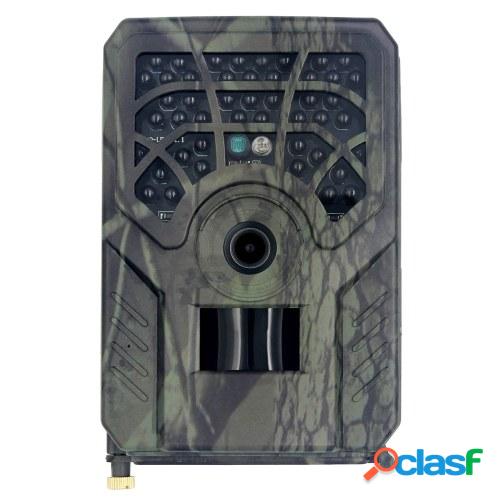 Cama de caza activada con movimiento y camino 720P Cámara de caza al aire libre 46 LEDs Visión nocturna IP54 impermeable
