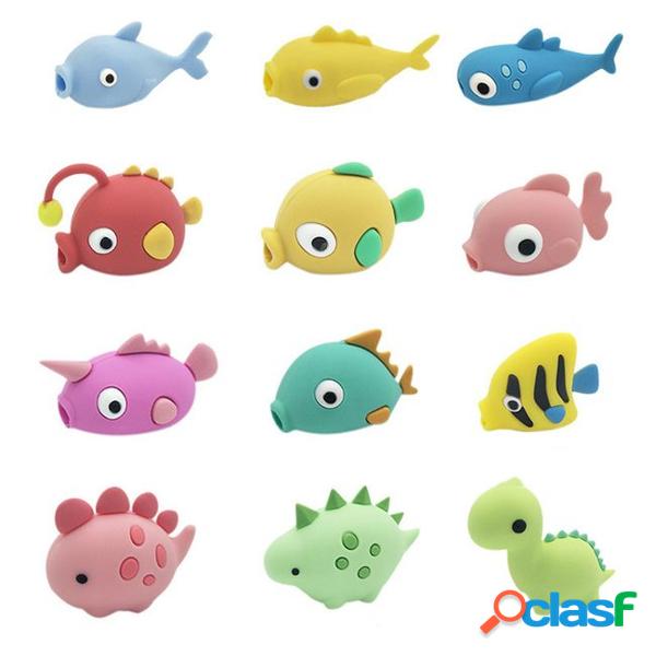 Dudu fish meng meng dragon protective sleeve cable bite animal modeling data line anti - break device