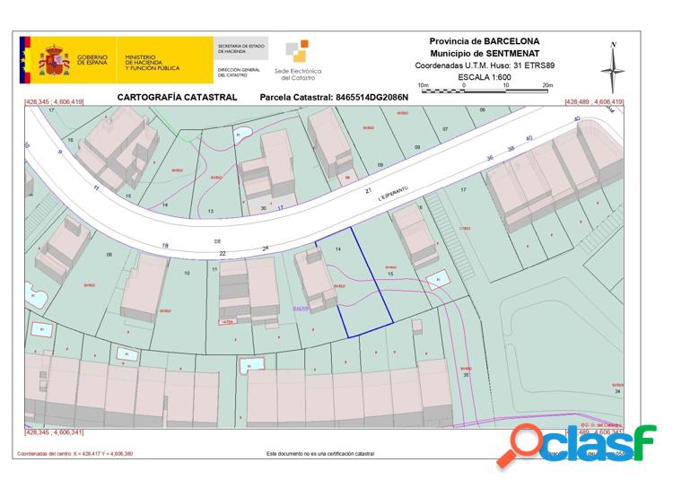 EL PADRO - SENTMENAT - PARCELA URBANIZABLE 5