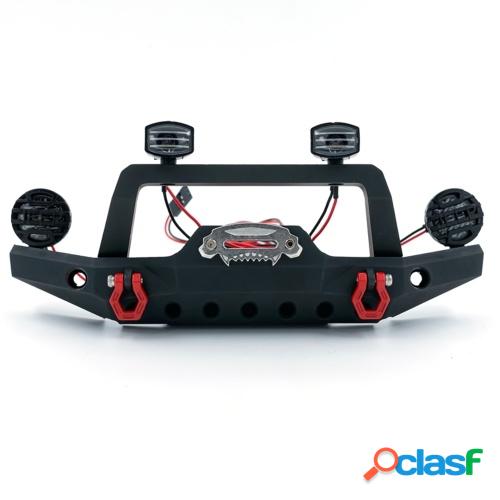 Parachoques delantero de aleación de aluminio Compatible con 1/10 TRX4 Axial SCX10 90046 SCX10 III AXI03007 AXI03003 RC coche