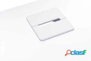 Pasacable cuadrado para tablero Ecla - lote de 2
