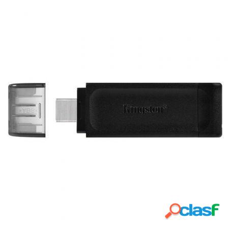 Pendrive 64gb kingston datatraveler 70 usb tipo-c