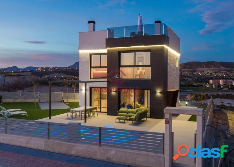 Promoci/xc3/xb3n de villas de obra nueva independientes, con piscina privada y acabados modernos 4