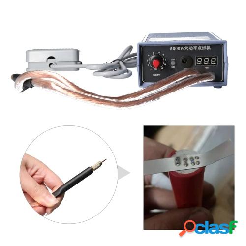Soldadora por puntos 5000W de alta potencia máquina de soldadura por puntos portátil 0-800A soldadores ajustables de corriente para batería 18650