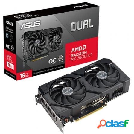 Tarjeta grafica asus dual radeon rx 7600 xt oc/ 16gb gddr6