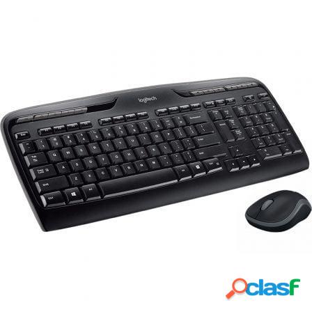 Teclado y raton inalambrico logitech combo mk330