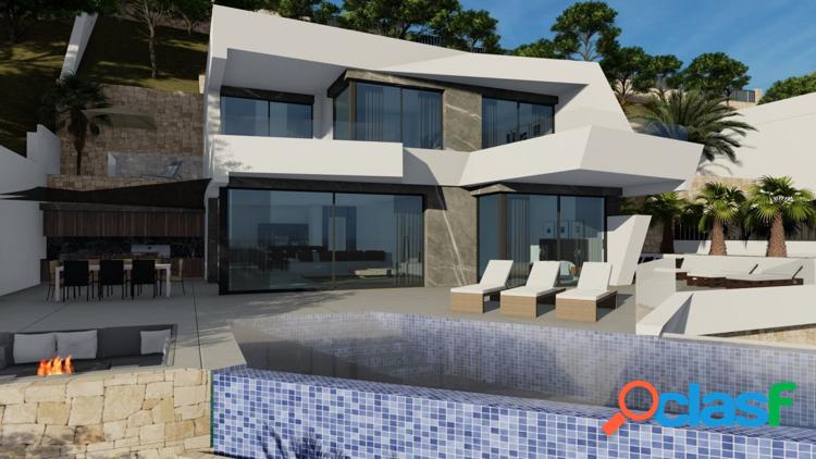 VILLA DE LUJO DE OBRA NUEVA CON VISTAS ESPECTACULARES EN CALPE
