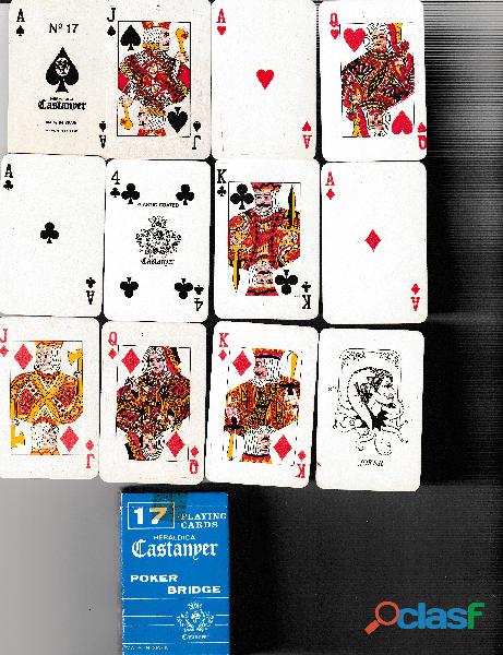 BARAJA POKER HERALDICA CASTANYER Nº 17 BARAJA POKER HERALDICA CASTANYER Nº 17