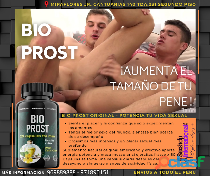 OPTEN UN PENE GRANDE Y GRUESO ERECCIONES FIRMES CON BIO PROST ORIGINAL OPTEN UN PENE GRANDE Y GRUESO ERECCIONES FIRMES CON BIO PROST ORIGINAL